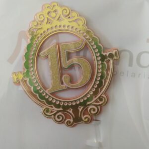TOPO DE BOLO - 15 ANOS