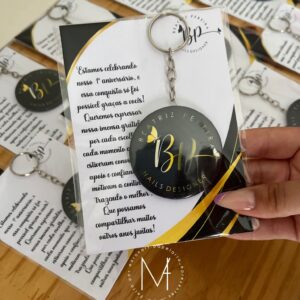 BOTTON CHAVEIRO 55mm - LEMBRANÇA EMPRESA