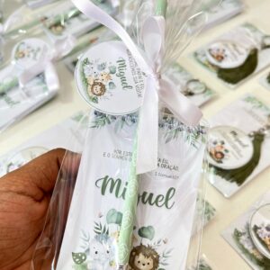 BLOQUINHO A7 - COM LÁPIS PERSONALIZADO - SAFARI BABY