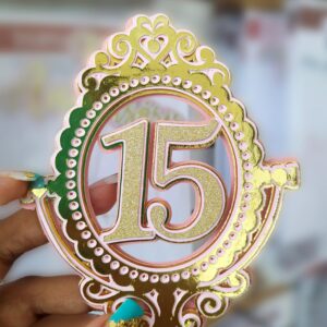 TOPO DE BOLO - 15 ANOS