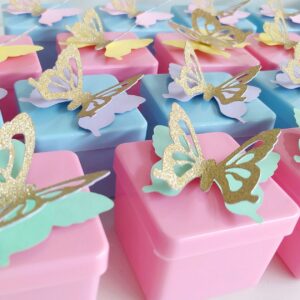 CAIXINHA ACRILÍCA 5x5 JARDIM DAS BORBOLETAS